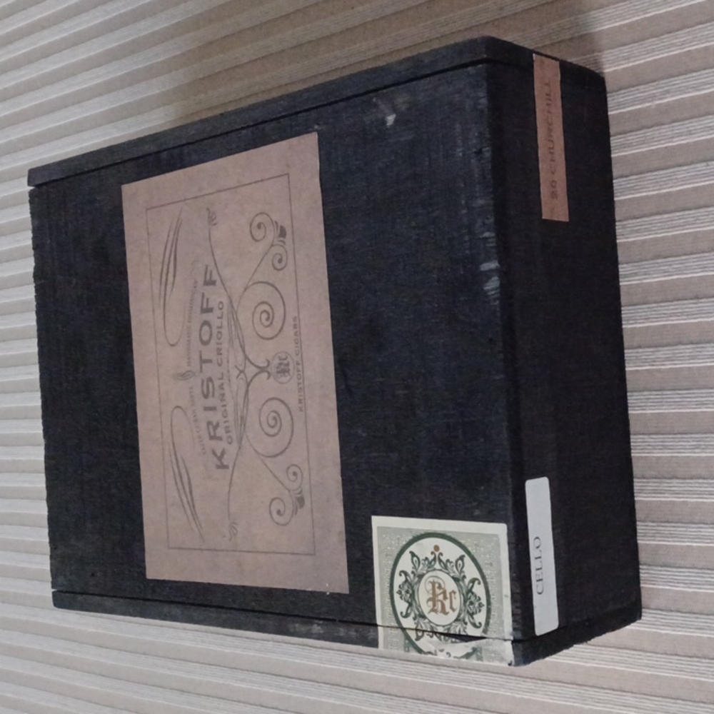 Kristoff Empty Wood Cigar Box